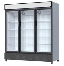 1592L 3 Doors Commercial Glass Door Freezer Beverage