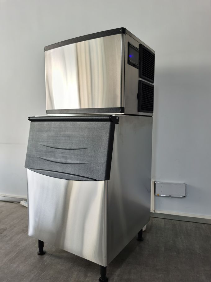 455kg CE Semi Crystal Cube Ice Maker Commercial In Bar Milk Tea Seafood Sashimi Shop