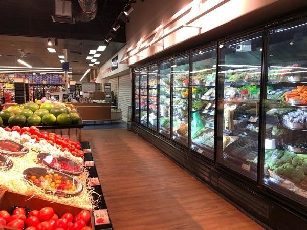 4/5/6 Door Commercial Glass Door Freezer Glass Door Cooler Supermarket High End