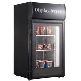 50L Commercial Glass Door Freezer Single Door Ice Cream Display Freezer