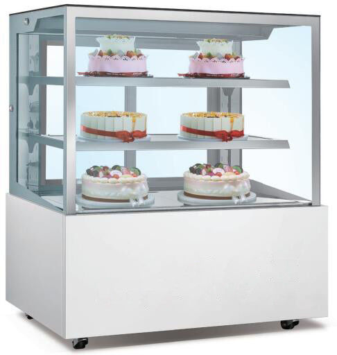 Air Cooled Refrigerated Countertop Bakery Display Case cake display case