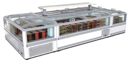 Air Cooling Supermarket Island Freezer  ultra-large display area 600L-1150L