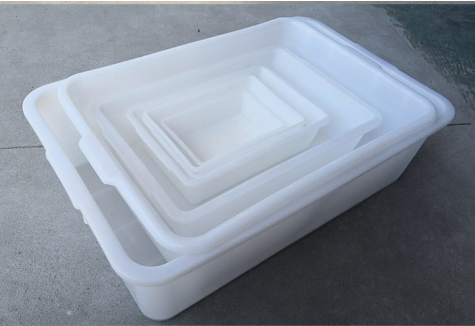 Food Grade Crate Supermarket Long Cutlery Square Tray Receiving Basin