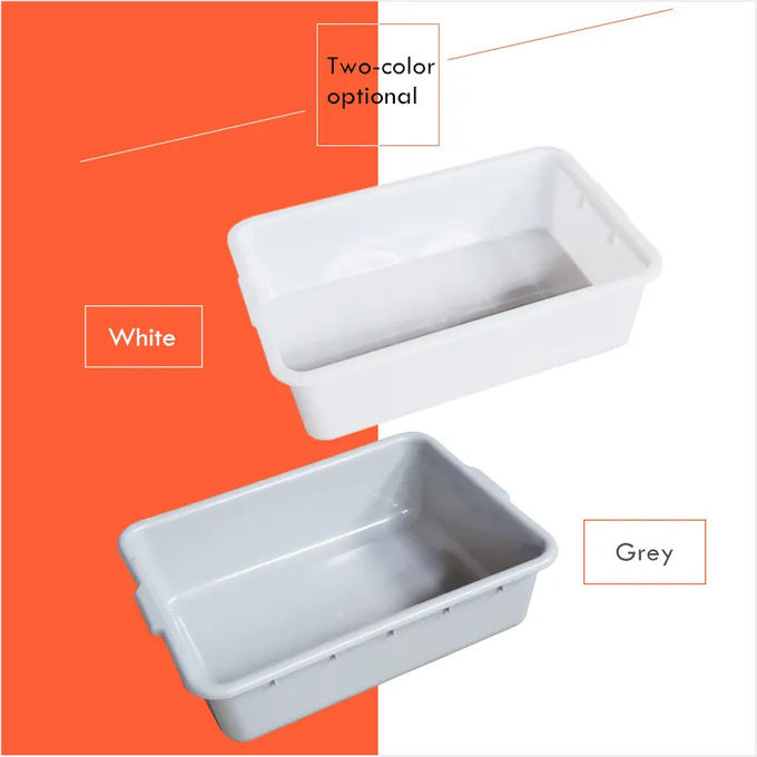 Food Grade Crate Supermarket Long Cutlery Square Tray Receiving Basin