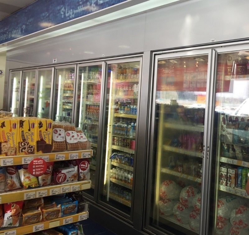 Medium Low Temperature Commercial Walk In Cooler Freezer With Glass Doors 3/4/5/6/7/8/9/10 Doors