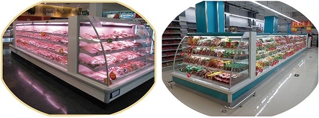 Semi Vertical Refrigerated Cake Display Case 375L Multidecks cake display case