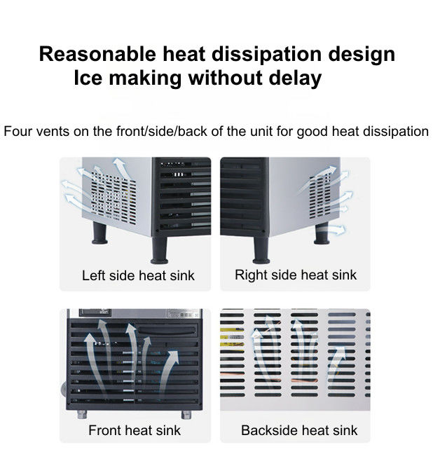 Ss316 Ice Cube Machine Sk-280p Commercial Small Large Capacity Ice Storage