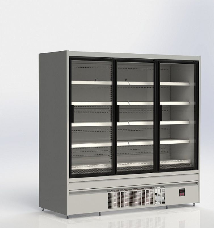 Supermarket R290 Upright Glass Door Cooler 2/3/4 door 220V/50HZ