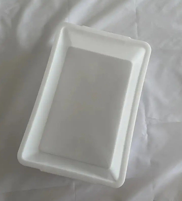 Thickened White Plastic Rubber Basin Turtle Basin Box Plastic Square Turnover Washing Basin