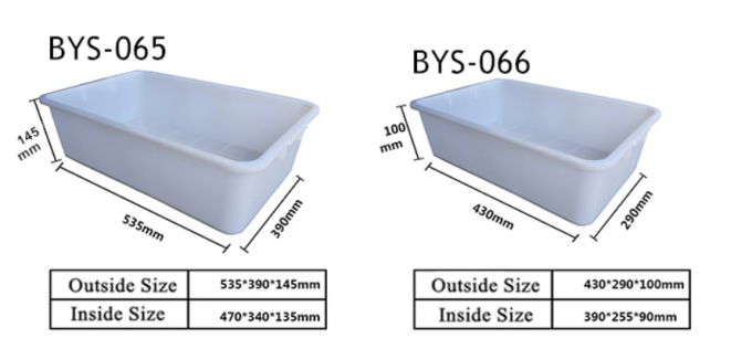 Thickened White Plastic Rubber Basin Turtle Basin Box Plastic Square Turnover Washing Basin