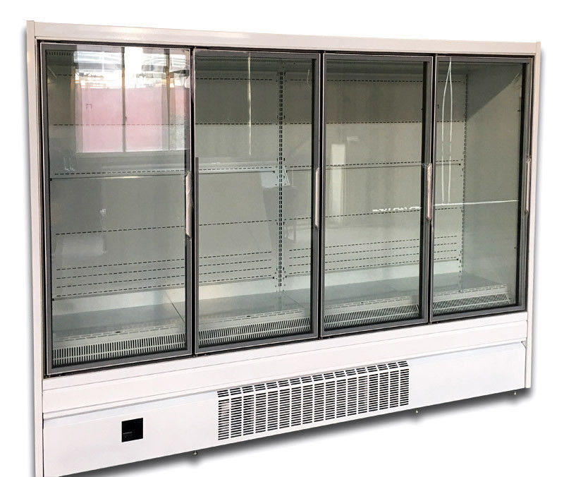 Upright Glass Door Multideck Cooler With 4 Doors Plug In Type UC-4D